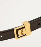 Saint Laurent calfskin leather belt with logo buckle 2cm, UK version