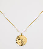 Monica Vinader gold vermeil Aquarius zodiac necklace (British brand)