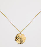 Monica Vinader gold vermeil Aquarius zodiac necklace (British brand)
