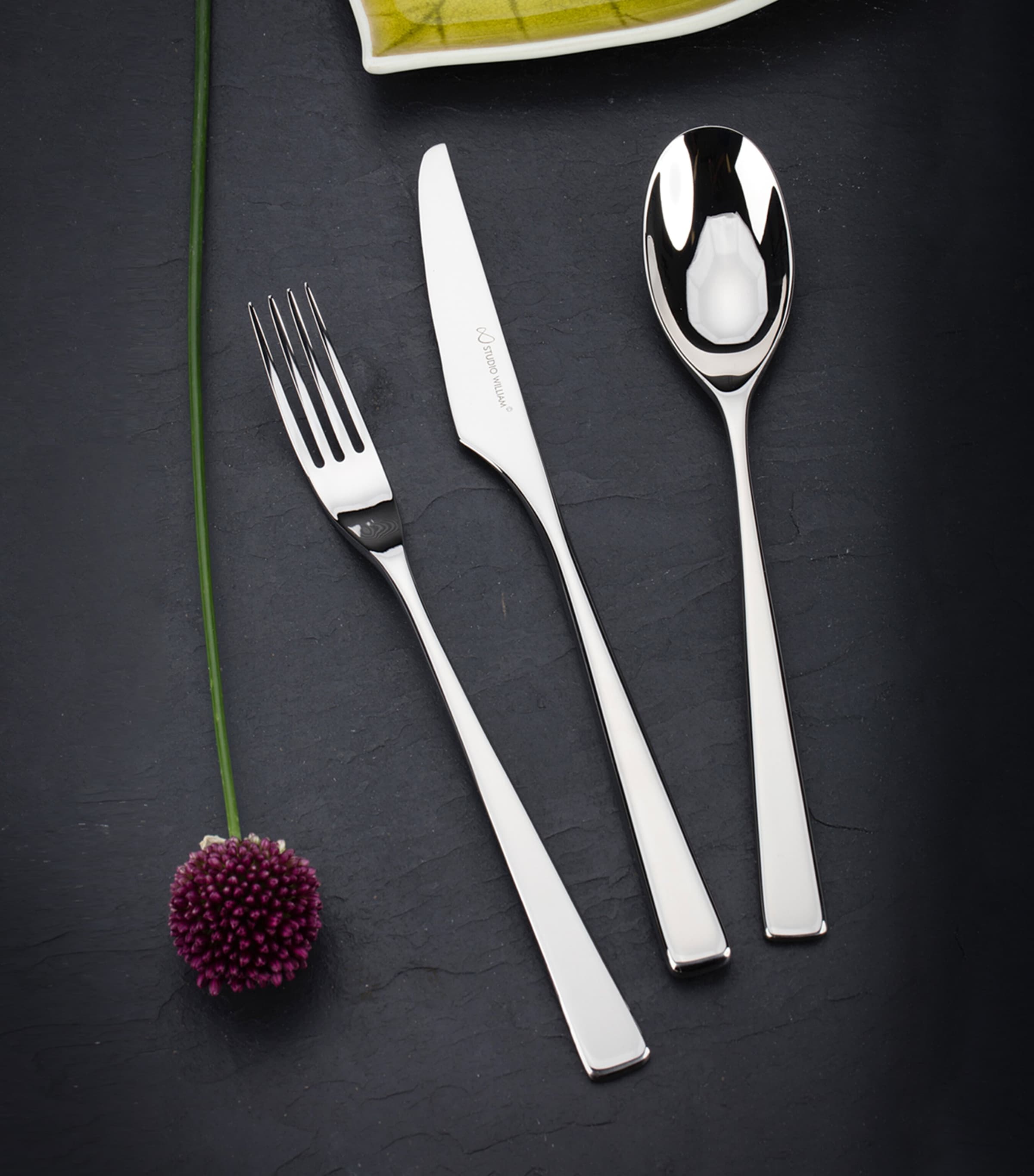Studio William mirror cutlery set 24-piece (British brand)