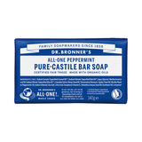 Dr Bronner All-One Almond Pure-Castile Bar Soap 140g - Peppermint