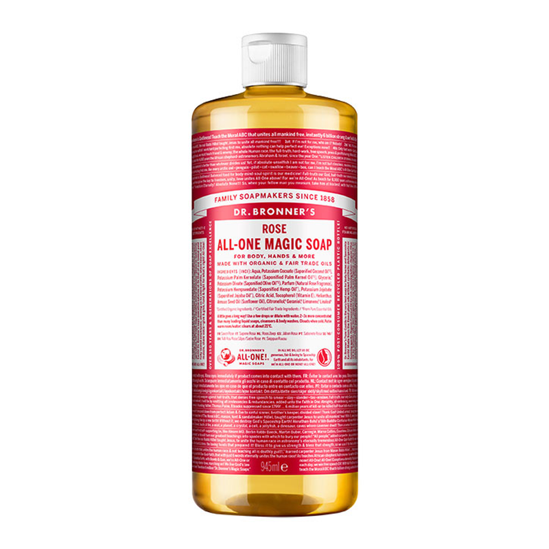 Dr Bronner Peppermint All-One Magic Soap 945ml - Rose