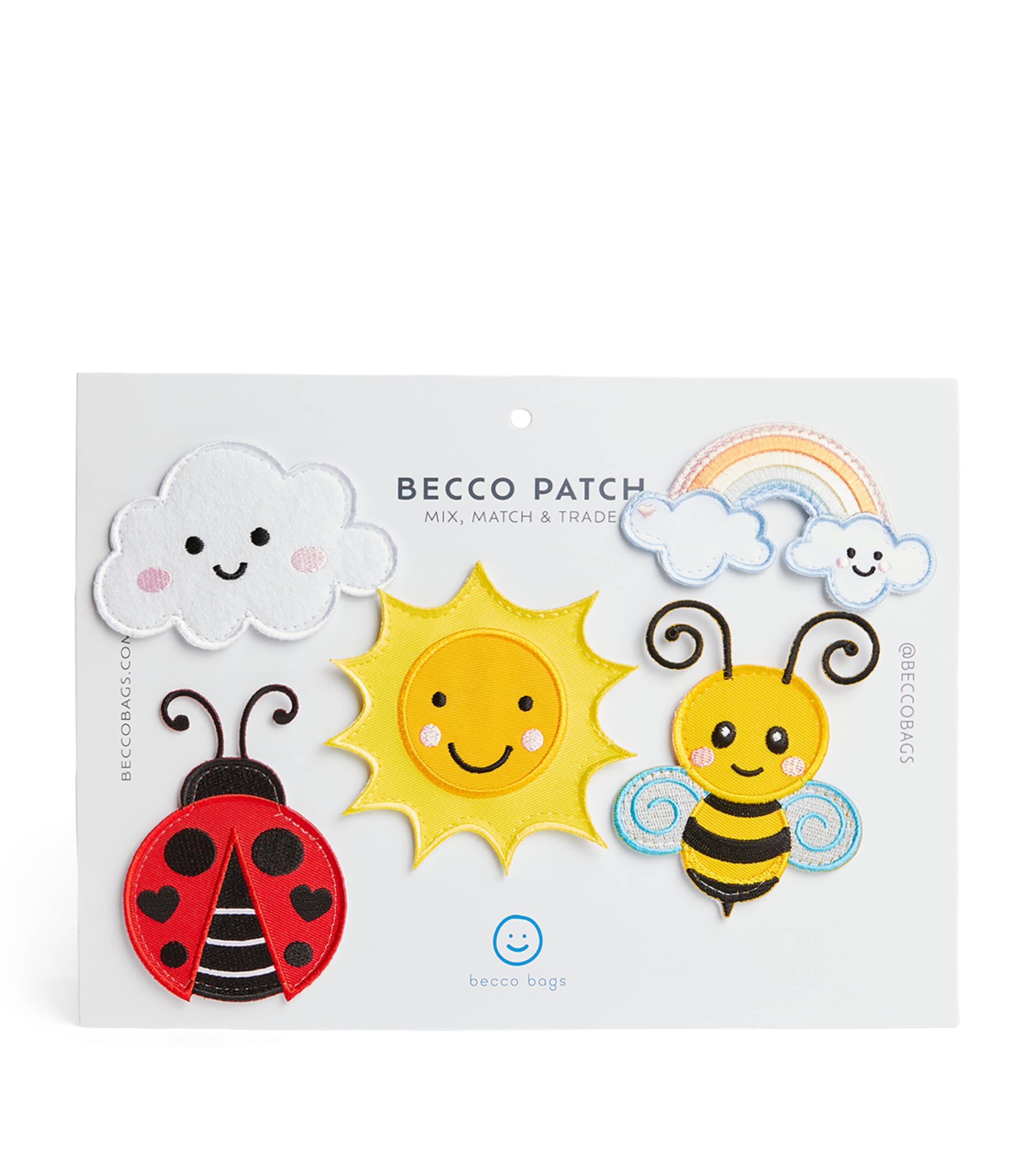 Becco Bags Sunny Days patch set, UK version