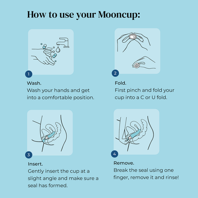 كوب الحيض Mooncup، المقاس A