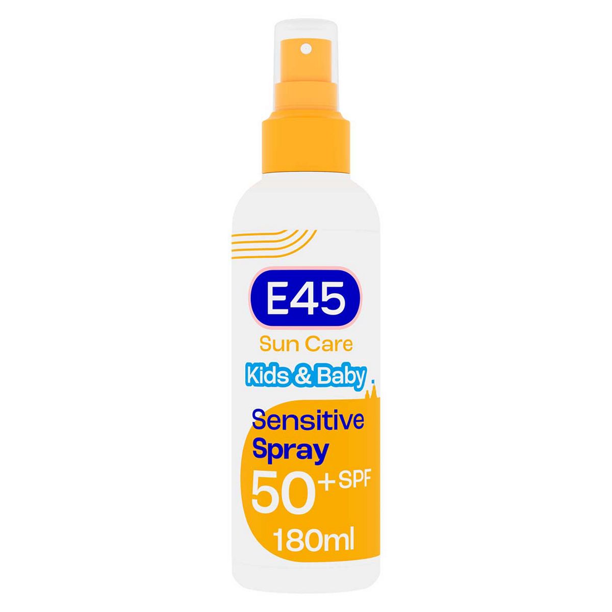 E45 Kids & Baby Sun Face & Body Spray for Sensitive Skin. Nourishing Sun Spray with very high SPF 50+ 180ml GOODS Boots   