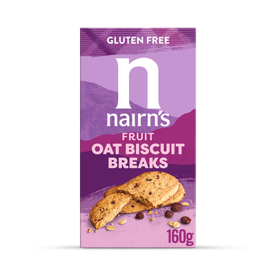 Holland & Barrett Nairns Gluten Free Fruit Oat Biscuit Breaks 160g- Buy online at McGrocer