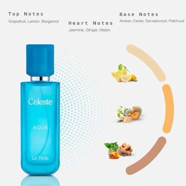 Khadlaj perfume La Fede Celeste Aqua 100ml EDP (British brand)