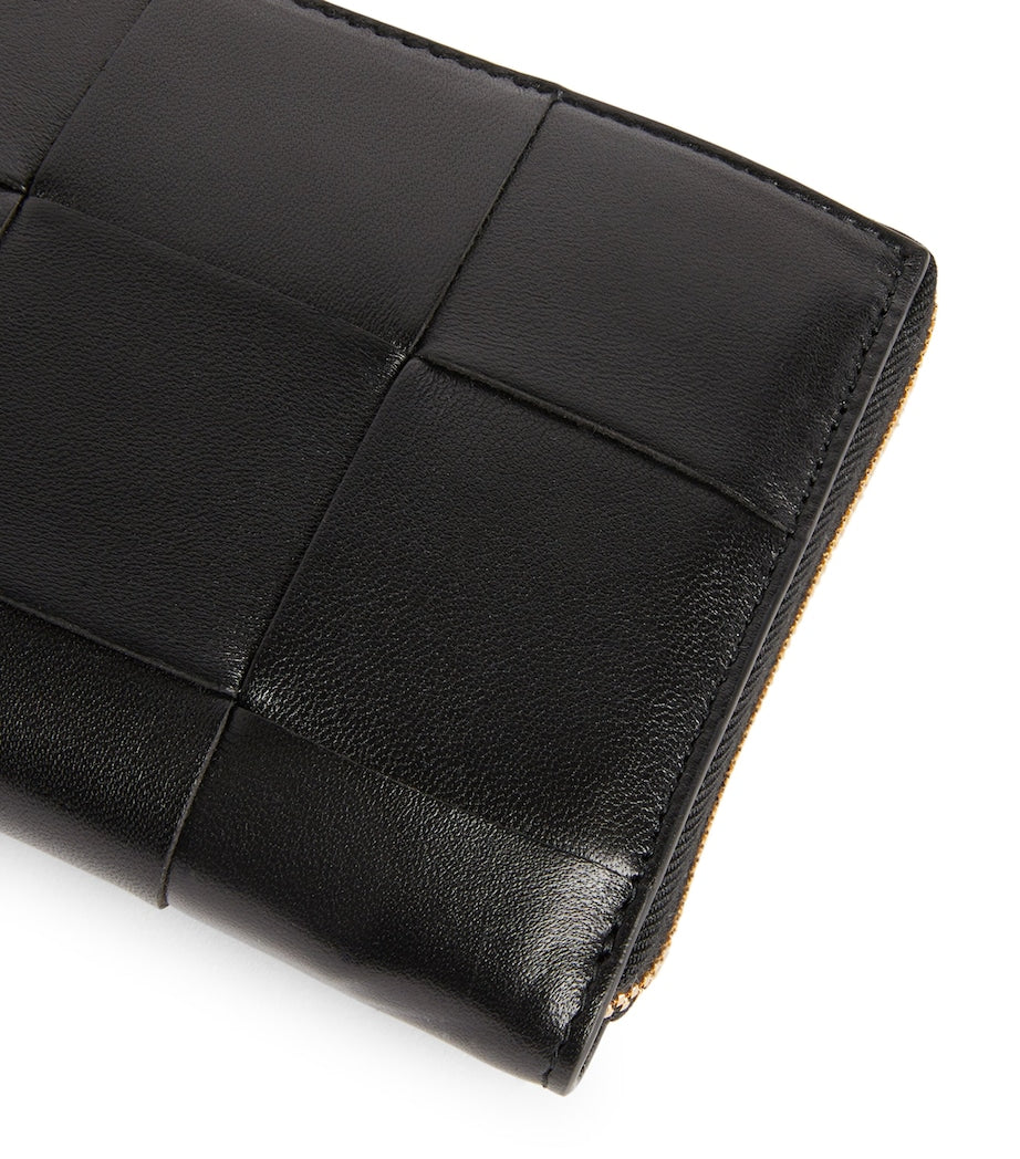 Bottega Veneta Leather Intreccio Wallet, imported from the UK
