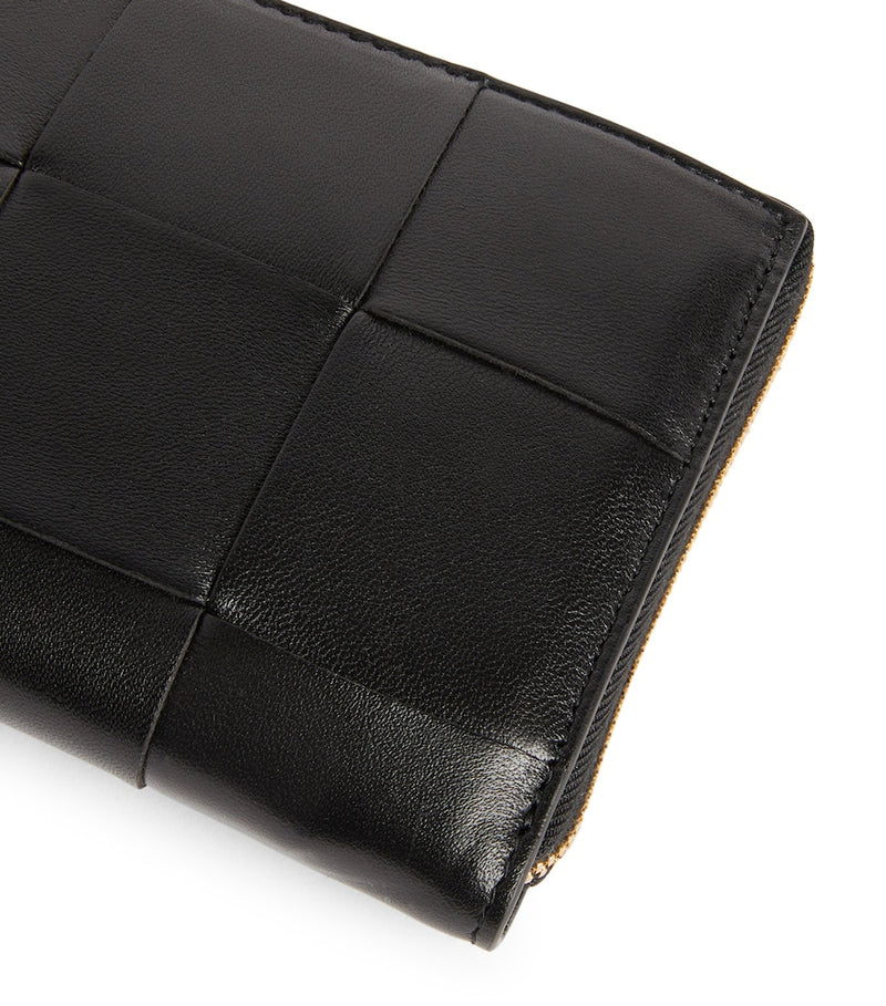 Bottega Veneta Leather Intreccio Wallet, imported from the UK