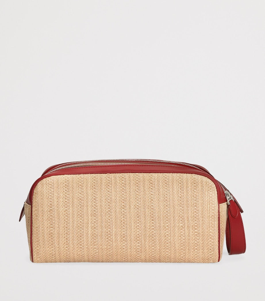 Dolce&Gabbana Raffia Essenza wash bag, UK version