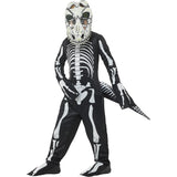 Smiffys Deluxe T-Rex Skeleton Costume with mask and tail - British product
