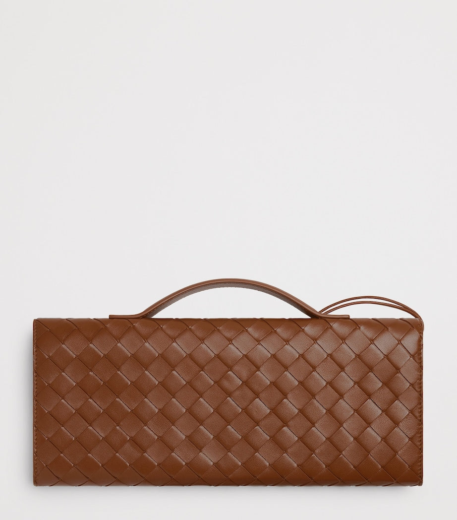 Bottega Veneta Andiamo leather clutch bag - British product