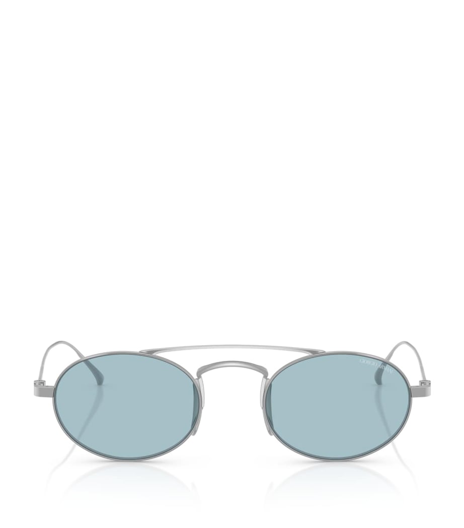 Giorgio Armani titanium oval sunglasses, UK version