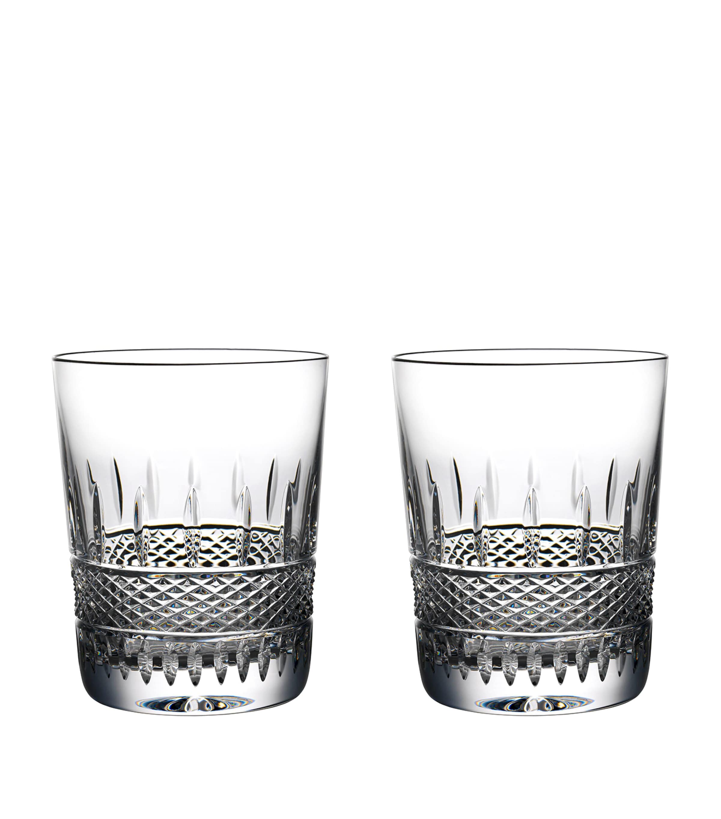 Waterford Irish Lace Design Crystal Tumblers, Set of 2, 350ml (British brand)