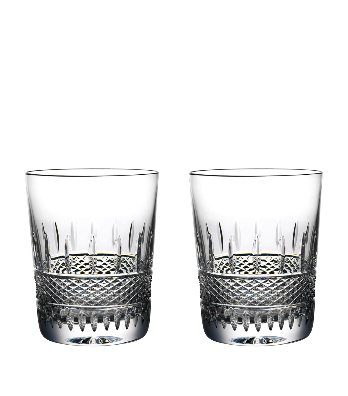 Waterford Irish Lace Design Crystal Tumblers, Set of 2, 350ml (British brand)