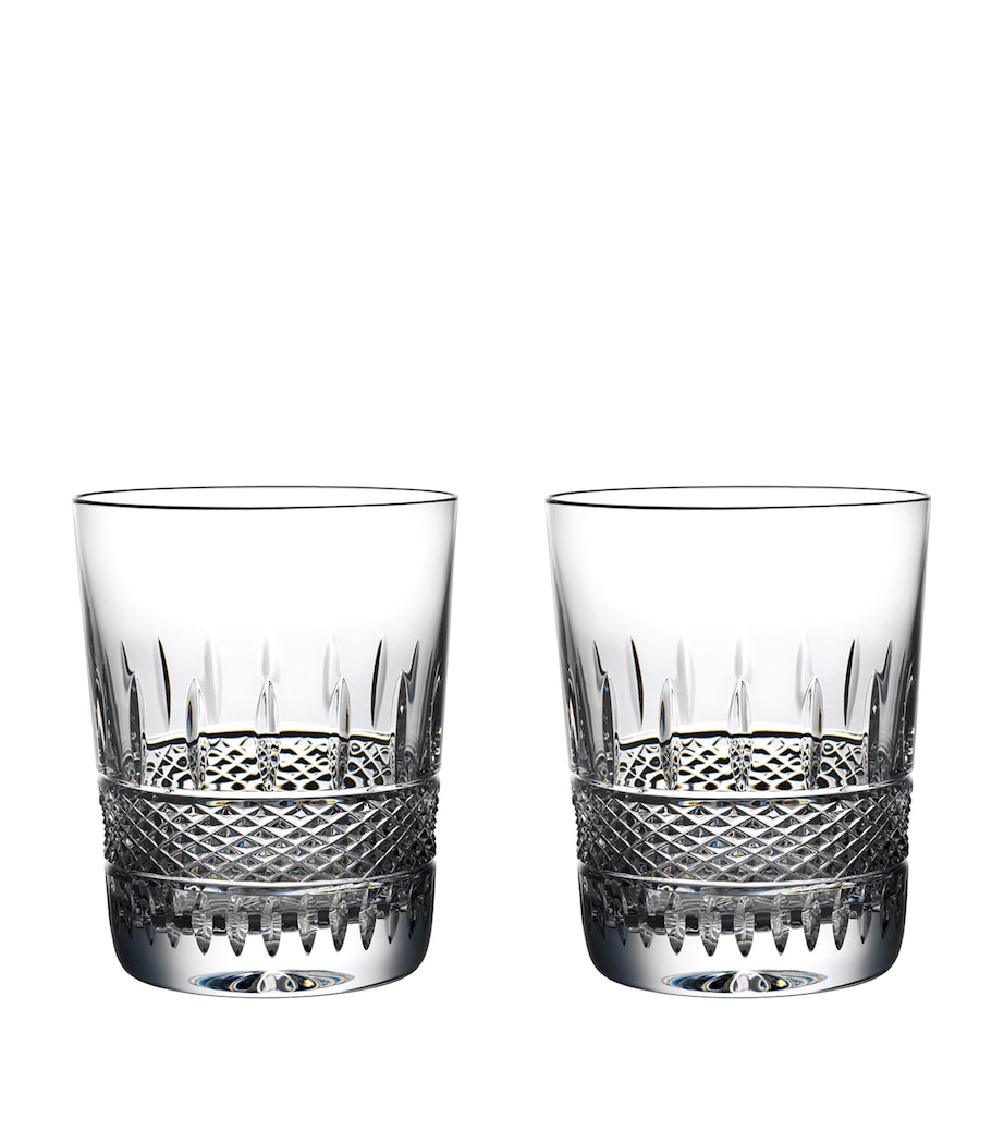 Waterford Irish Lace Design Crystal Tumblers, Set of 2, 350ml (British brand)