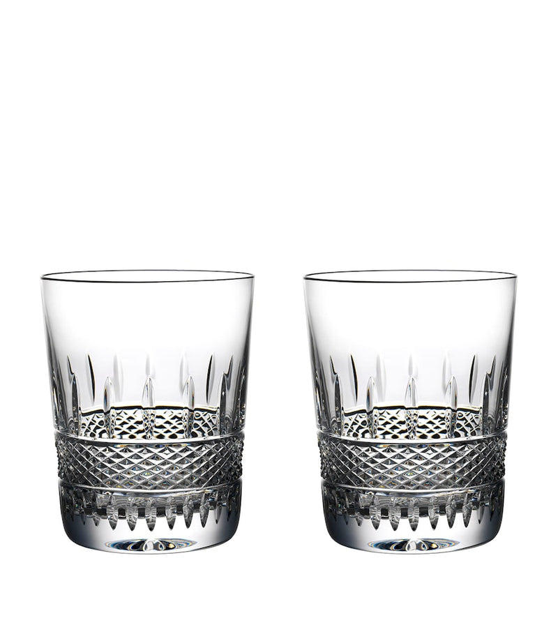 Waterford Irish Lace Design Crystal Tumblers, Set of 2, 350ml (British brand)