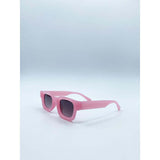 SVNX chunky square frame sunglasses in pink - British product