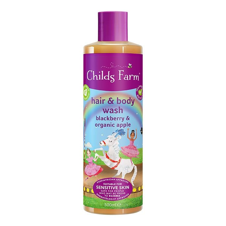 Childs Farm Hair & Body Wash - Blackberry & Organic Apple 500ml GOODS Holland&Barrett