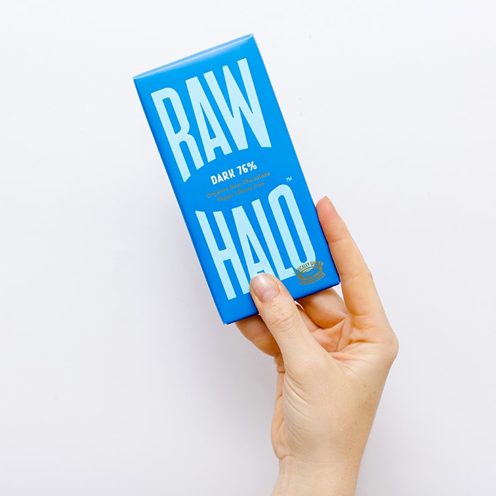 Raw Halo Vegan Pure Dark Raw Chocolate 70g