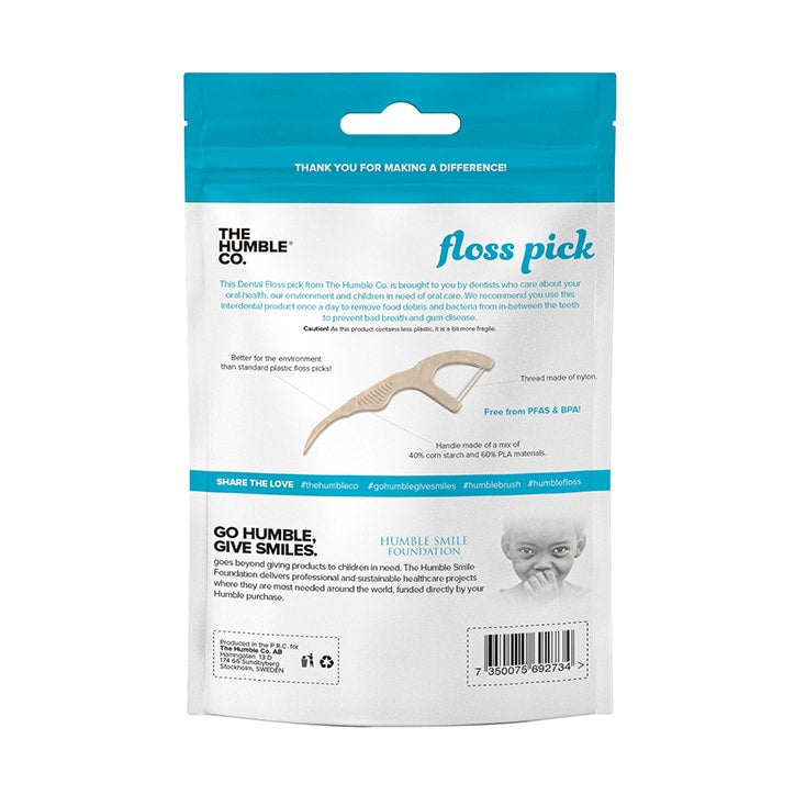 Humble Corn Starch Floss Picks Mint