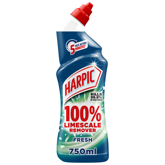 Harpic 100% Limescale Remover Toilet Cleaner Gel, Fresh Scent Accessories & Cleaning ASDA   