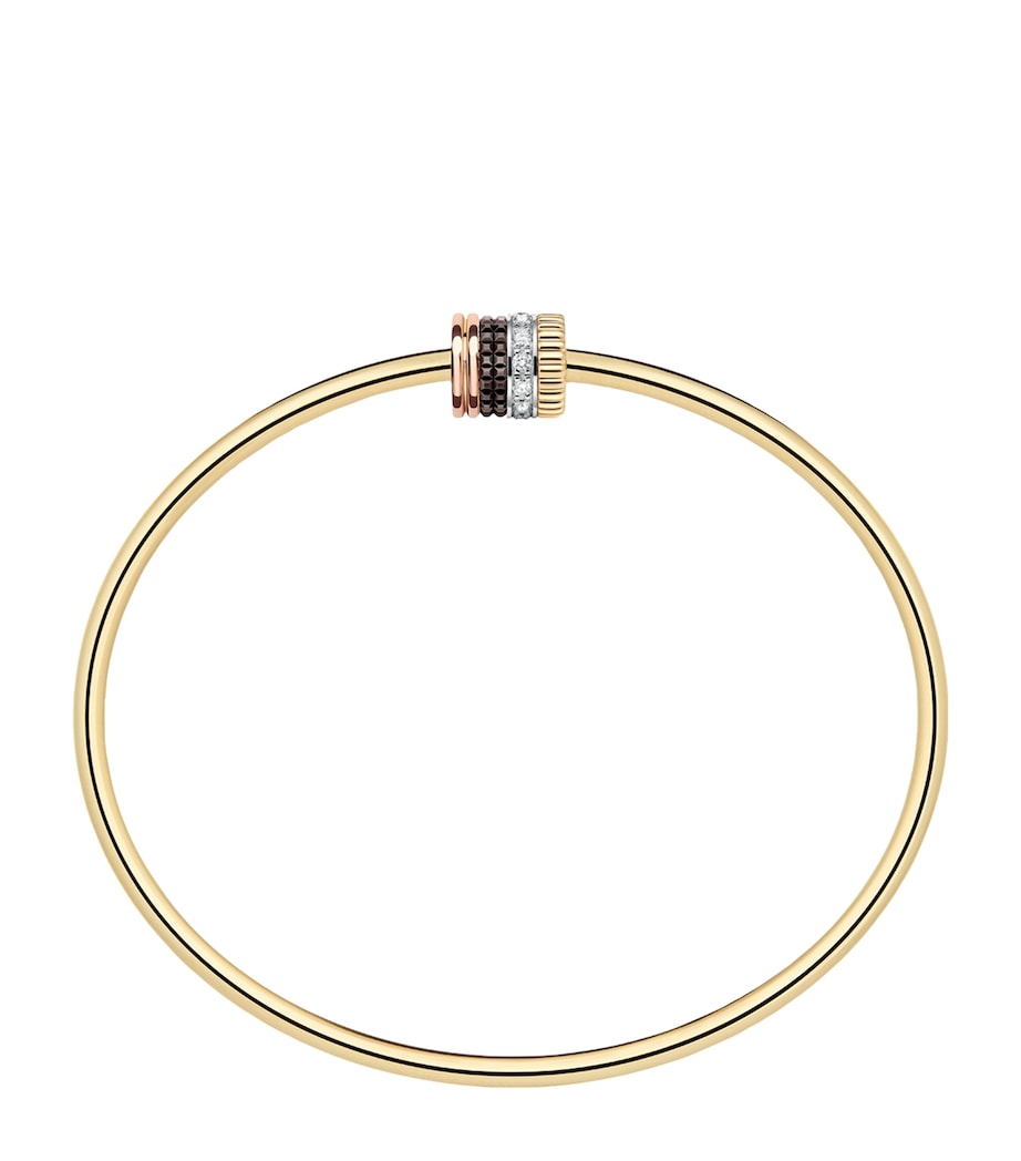 Boucheron Quatre bracelet with mixed gold and diamond finish, imported from the UK