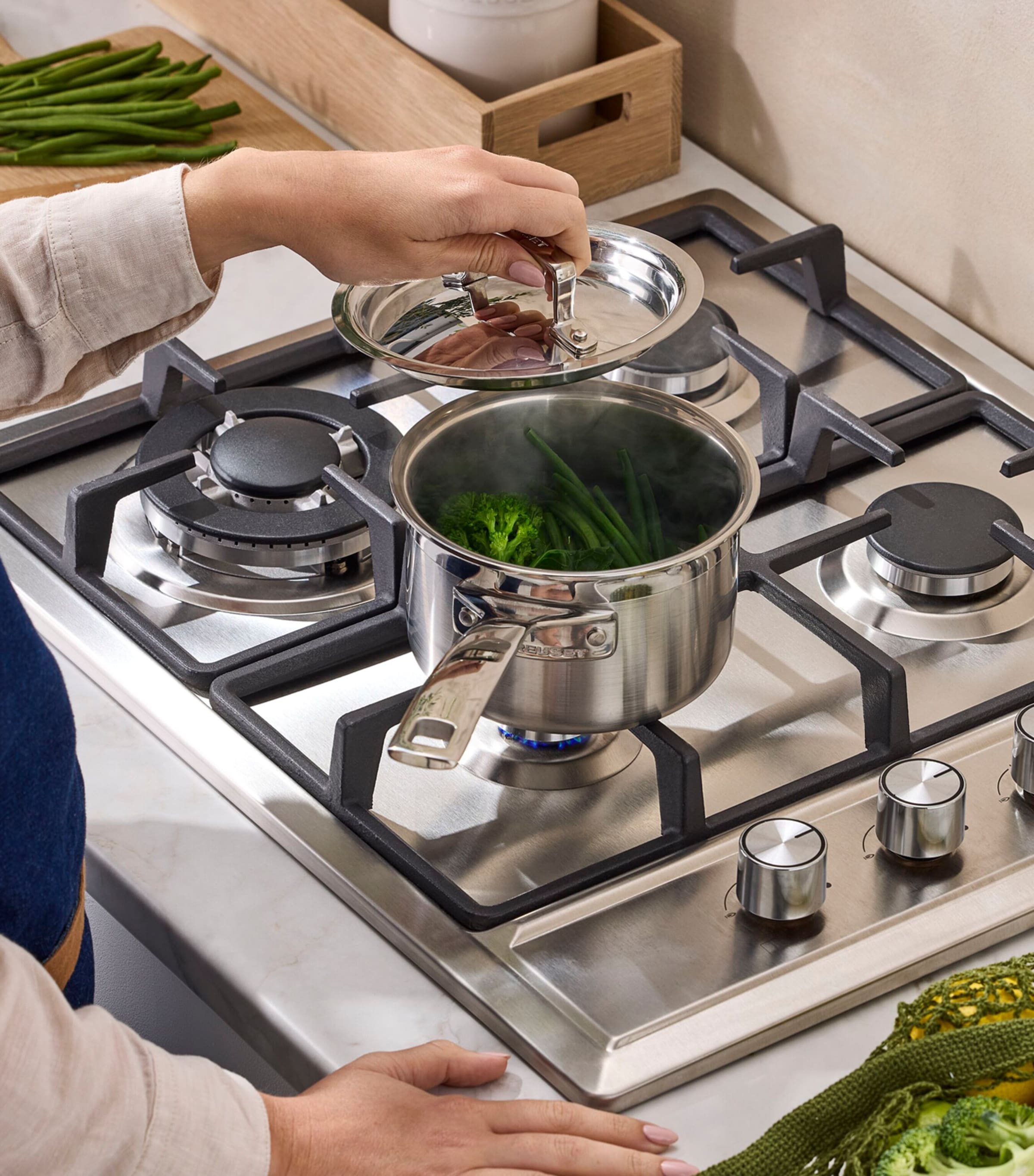 Le Creuset 3-ply stainless steel saucepan 14cm (British brand)