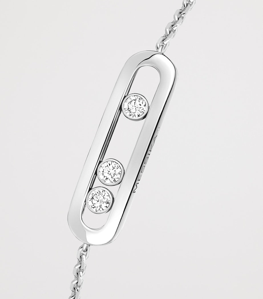 Messika Baby Move Classique white gold diamond bracelet 0.12ct - British product