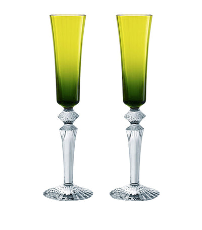 Harrods Baccarat Set of 2 Mille Nuits Champagne Glasses (170ml)- Buy online at McGrocer