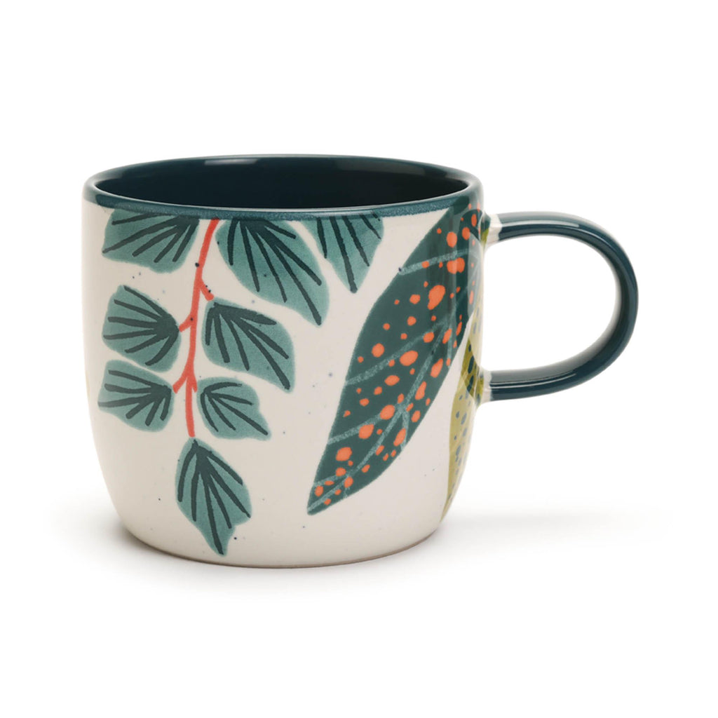 Habitat Kew Mug Foliage Teal