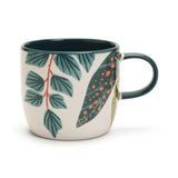 Habitat Kew Mug Foliage Teal GOODS Sainsburys   