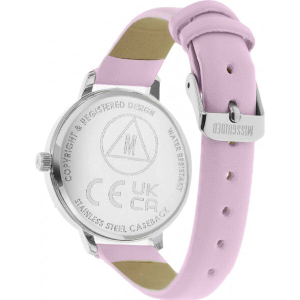 Missguided clear ladies watch synthetic leather strap alloy case, imported from the UK