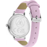 Missguided clear ladies watch synthetic leather strap alloy case, imported from the UK
