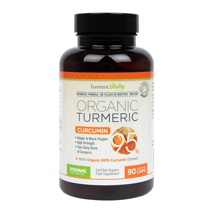 Turmeric Vitality Organic Turmeric Curcumin95 90 Capsules