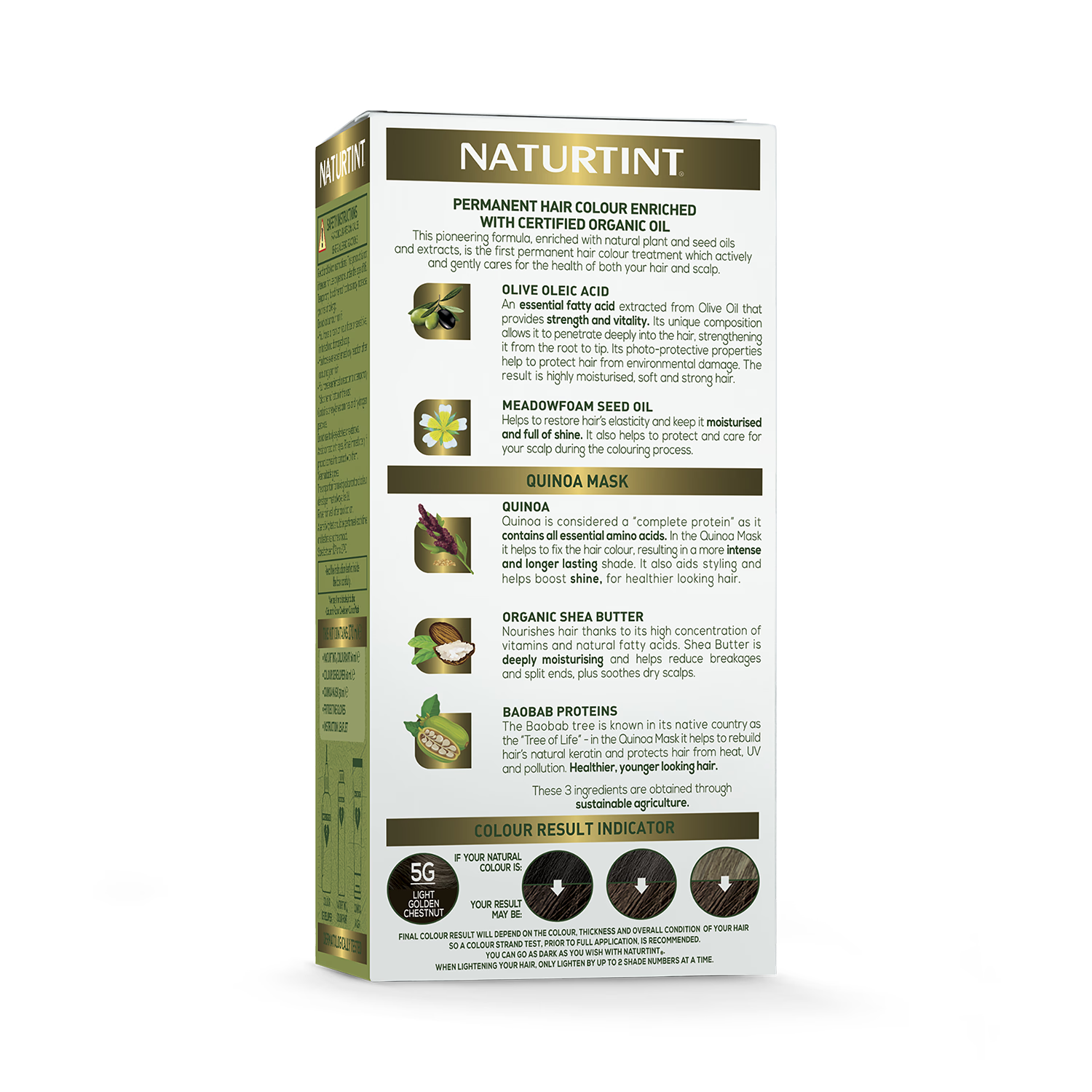 Naturtint 5G Light Golden Chestnut permanent hair colour (British brand)