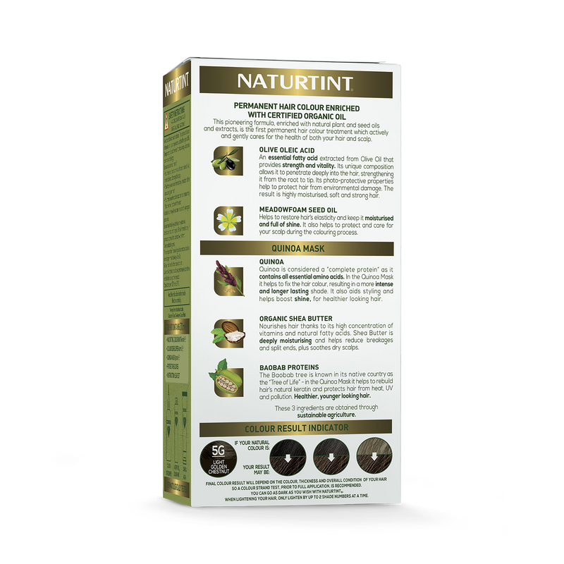 Naturtint 5G Light Golden Chestnut permanent hair colour (British brand)