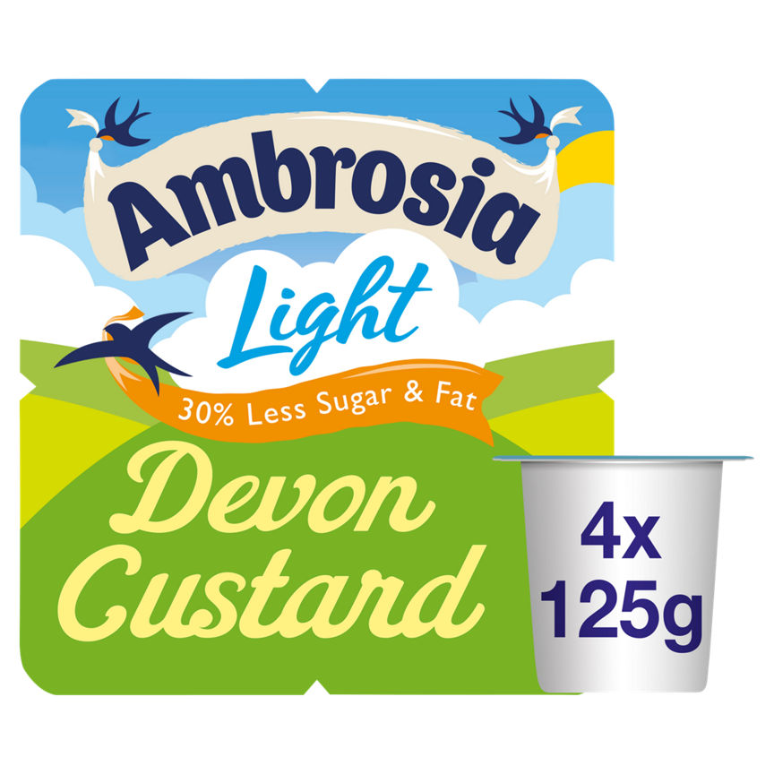 Ambrosia Ready To Eat Light Devon Custard Pots GOODS ASDA   