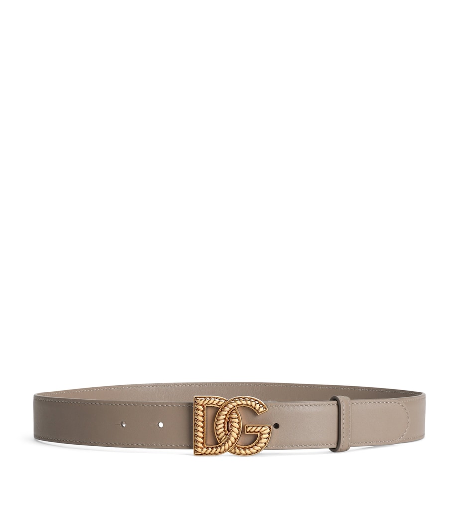 Dolce&Gabbana leather logo belt 3cm - British product