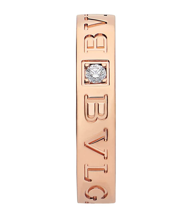 Bvlgari B.zero1 ring rose gold with diamonds, UK version