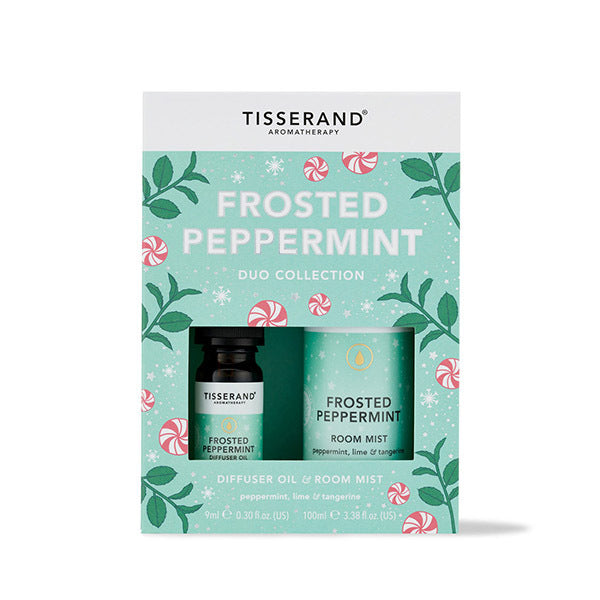 Tisserand Frosted Peppermint essential oil duo kit 9ml and 100ml - British product