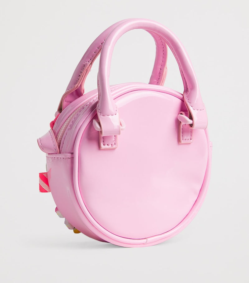 Billieblush faux leather pom-pom cross-body bag for children - British product