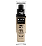 NYX Professional Makeup, Can't Stop Won't Stop Full Coverage Foundation Vegetarian & Vegan Boots Fair  