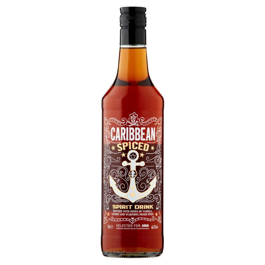 ASDA Caribbean Spiced Spirit Drink Liqueurs & Spirits ASDA   