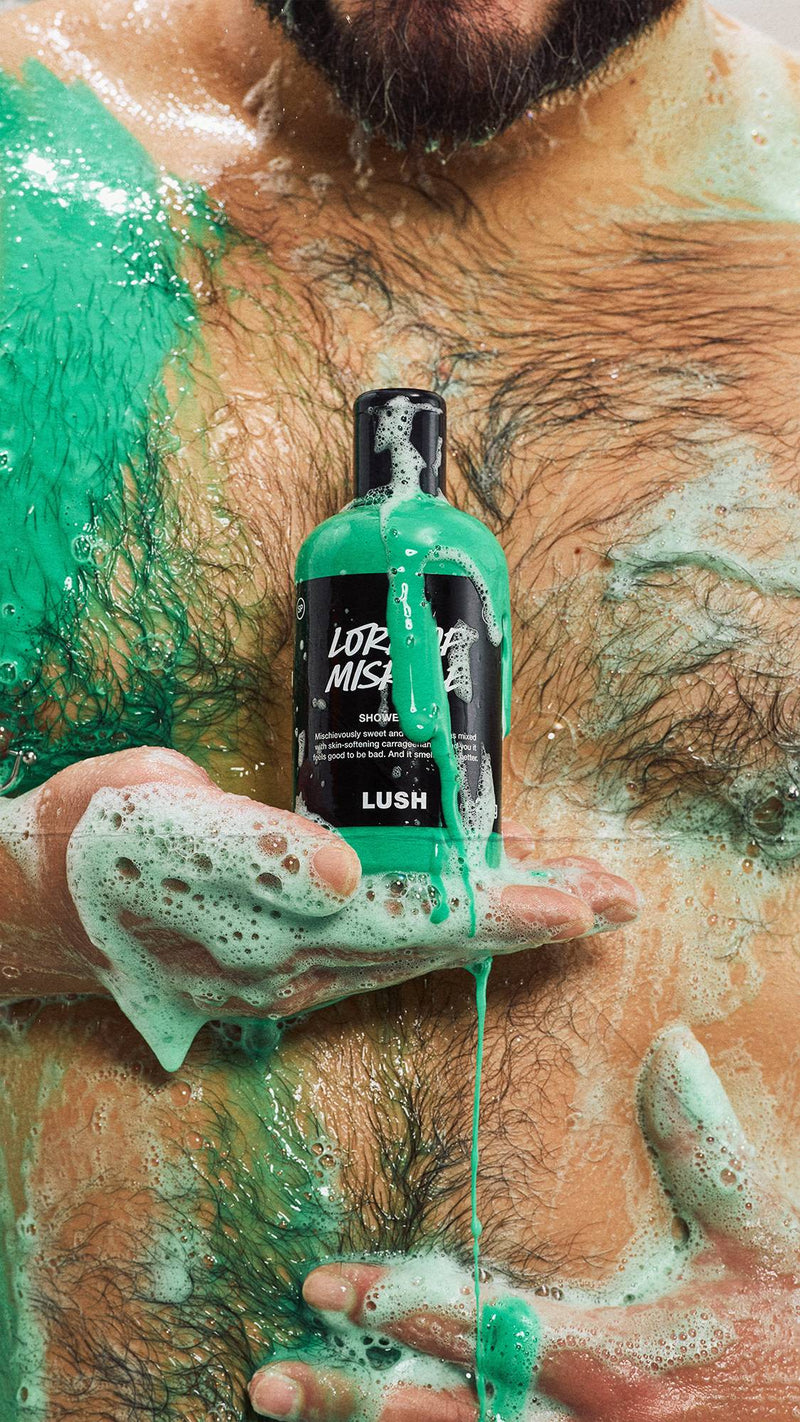 Lush Lord Of Misrule shower gel with patchouli and vanilla (British brand)