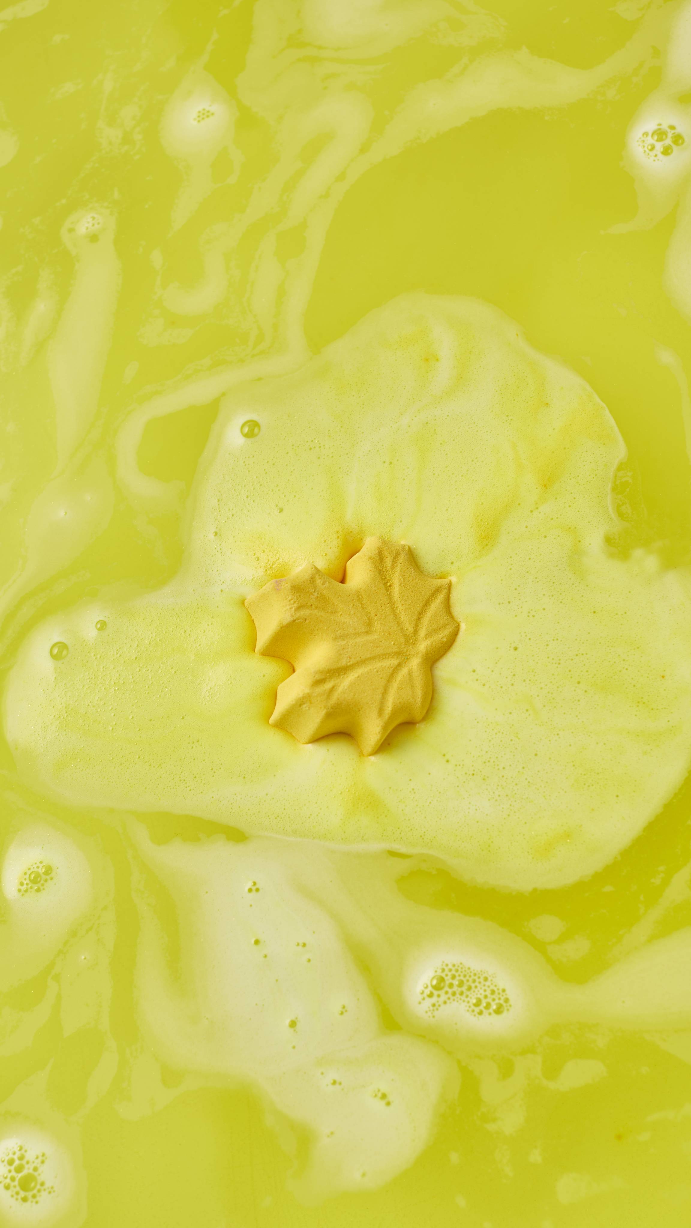 Lush Autumn Leaves bath bomb gift set, imported from the UK