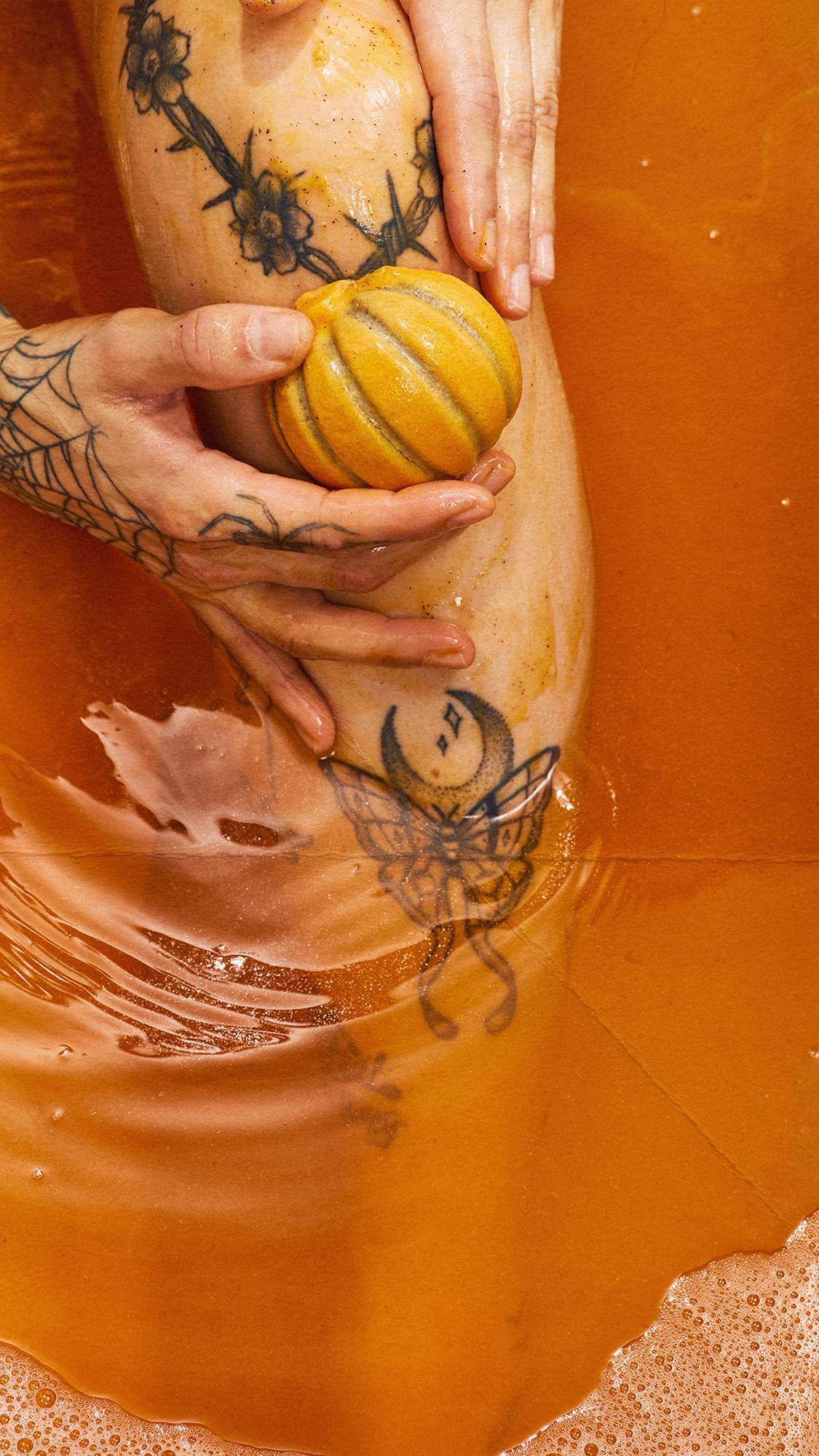 Lush Pumpkin Scrubee body scrub, imported from the UK