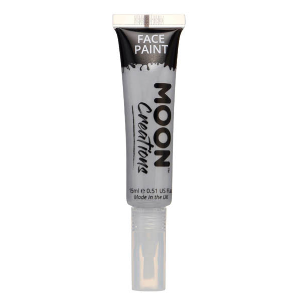 Moon Creations Face Paint Grey With Brush, imported from the UK