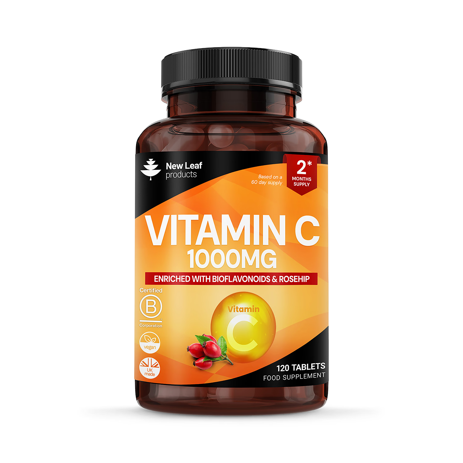 New Leaf Vitamin C tablets 1000mg 360 count - British product