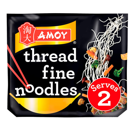 Amoy Straight to Wok Thread Fine Noodles 2x150g Cooking sauces & meal kits Sainsburys   